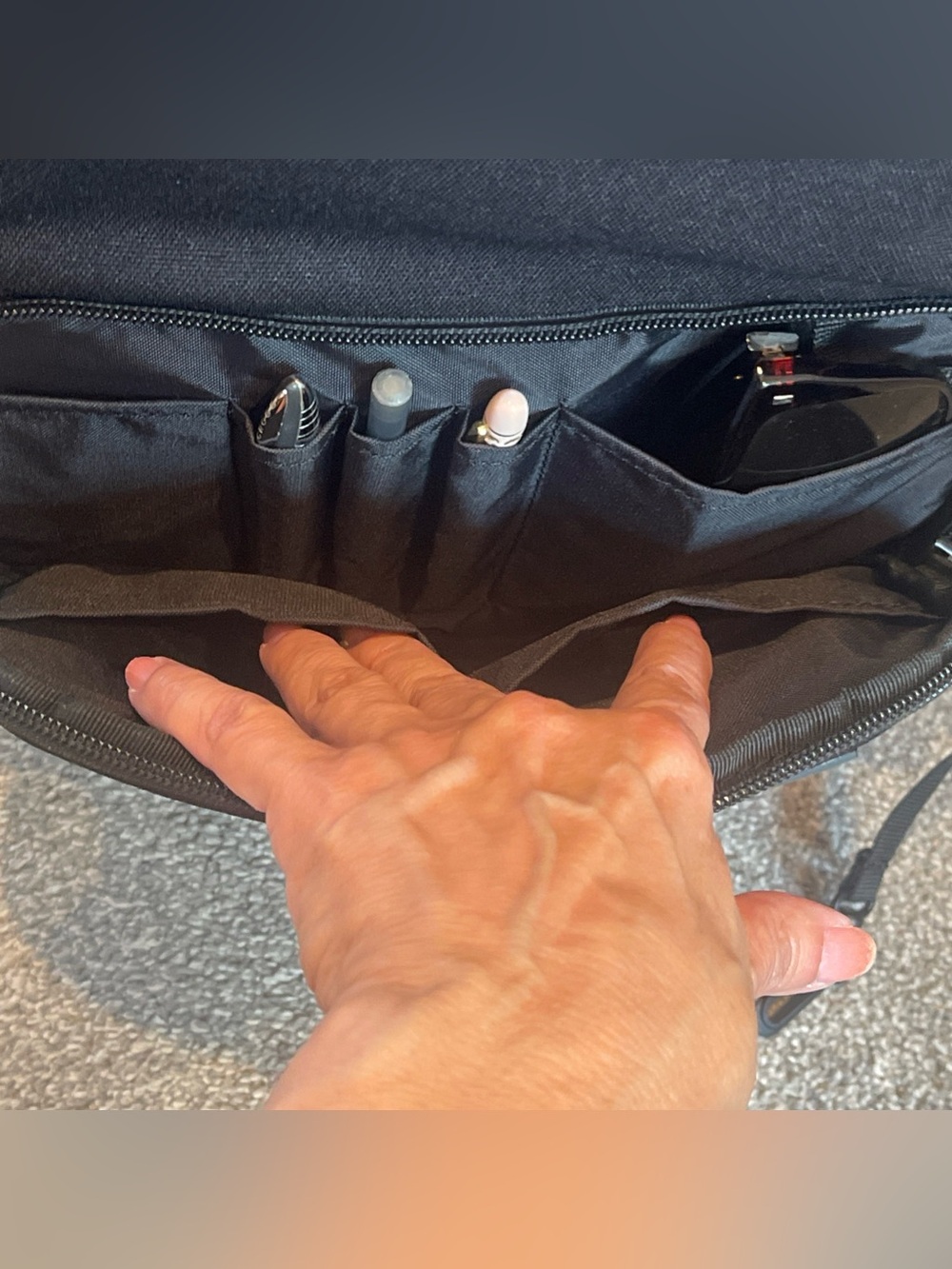 BREVITE triple black laptop school, travel, daily commuter backpack - NWT logo’d - Picture 9 of 15
